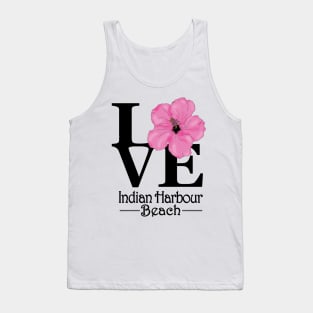 LOVE Indian Harbour Beach Pink Hibiscus Tank Top